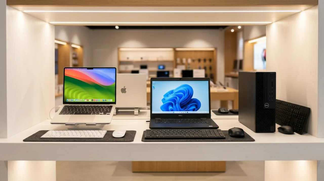 Vente de matériel informatique, MacBook, PC portable et accessoires en exposition à Genève
